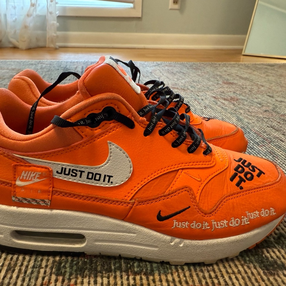 Nike Air Max 1 'Just Do It' in Bold Orange